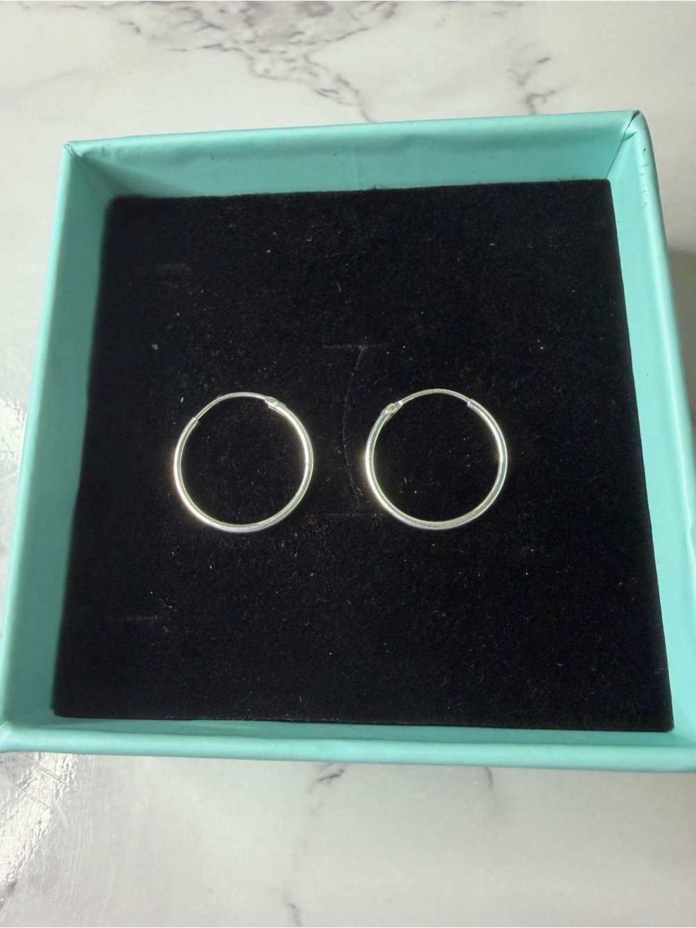 Sterling Silver Hoop Earrings — 16 mm